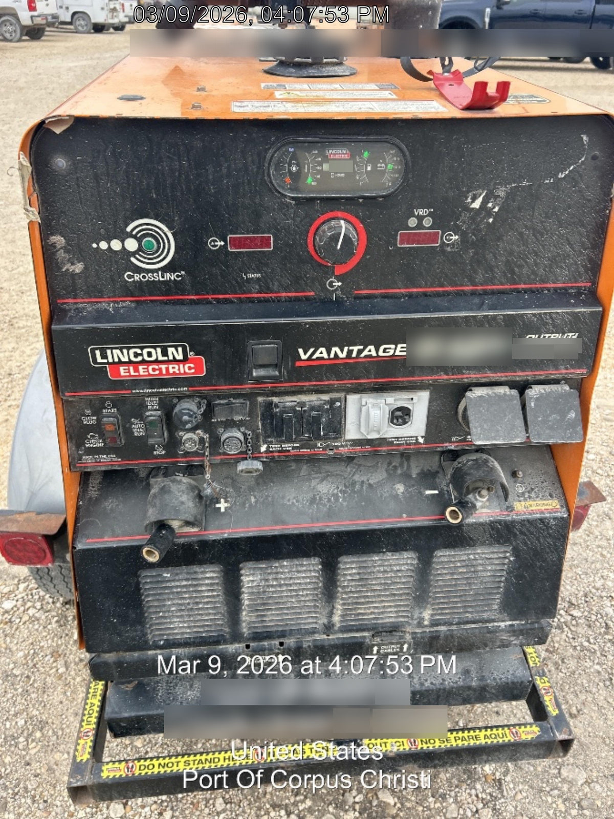 2022 Lincoln Electric Vantage 549X Crosslink Technology, Trailer Mounted, ES Decals, T3