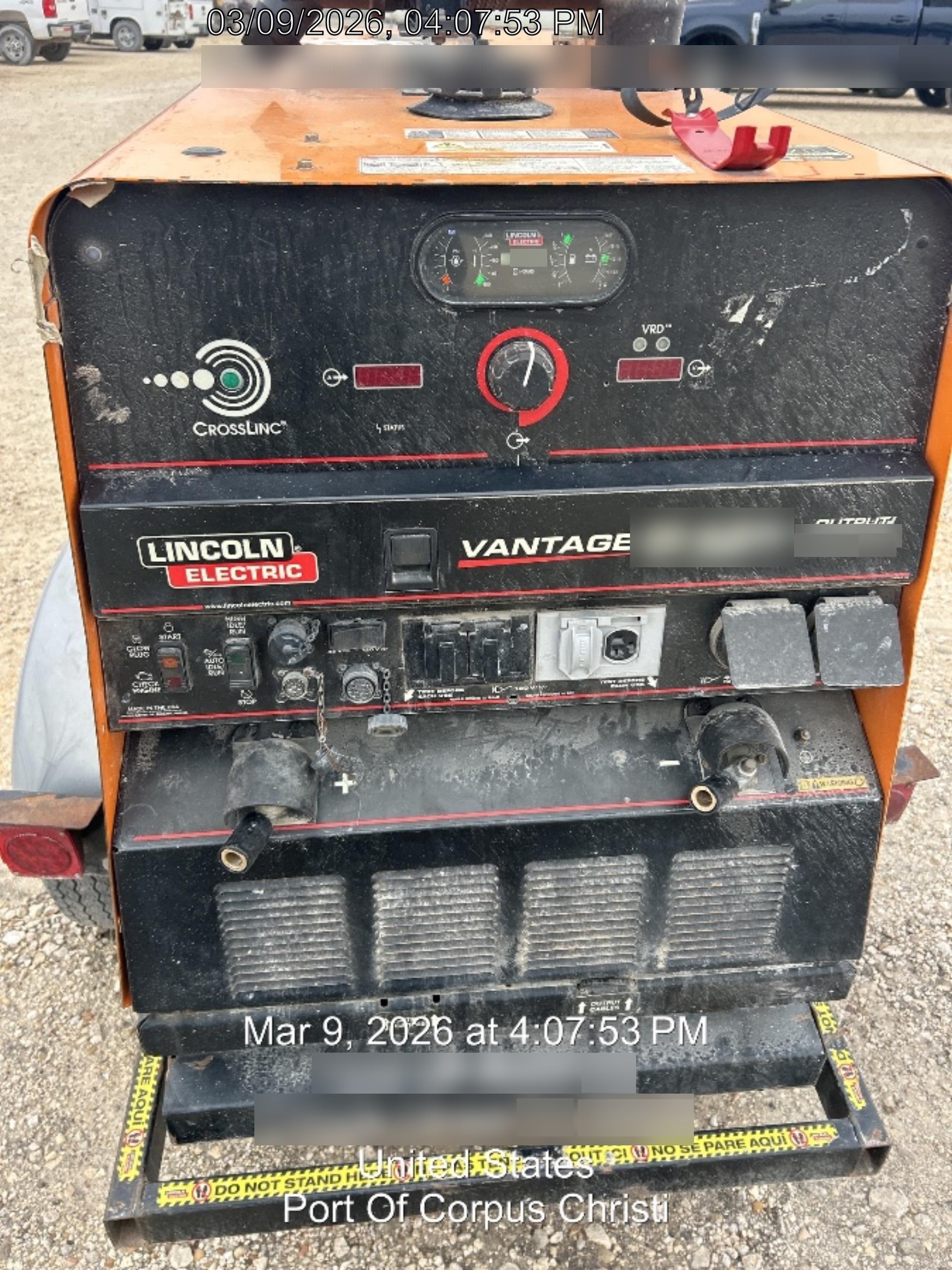 2022 Lincoln Electric Vantage 549X Crosslink Technology, Trailer Mounted, ES Decals, T3