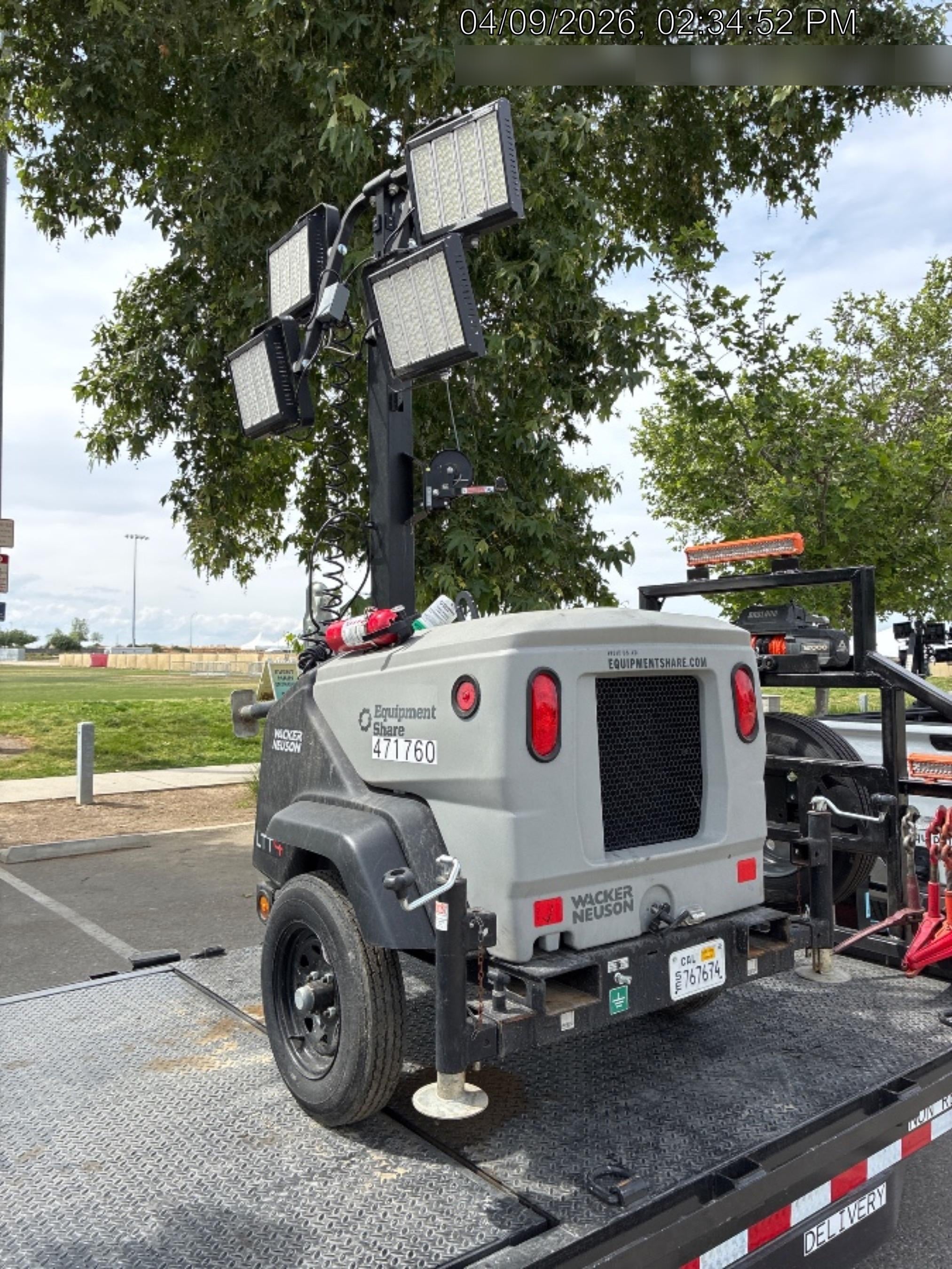 2024 Wacker Neuson LTT4 Diesel, Kohler KDW702, Deep Sea Controller, Auto Start, LED 320W, Bypass Outlet, T3