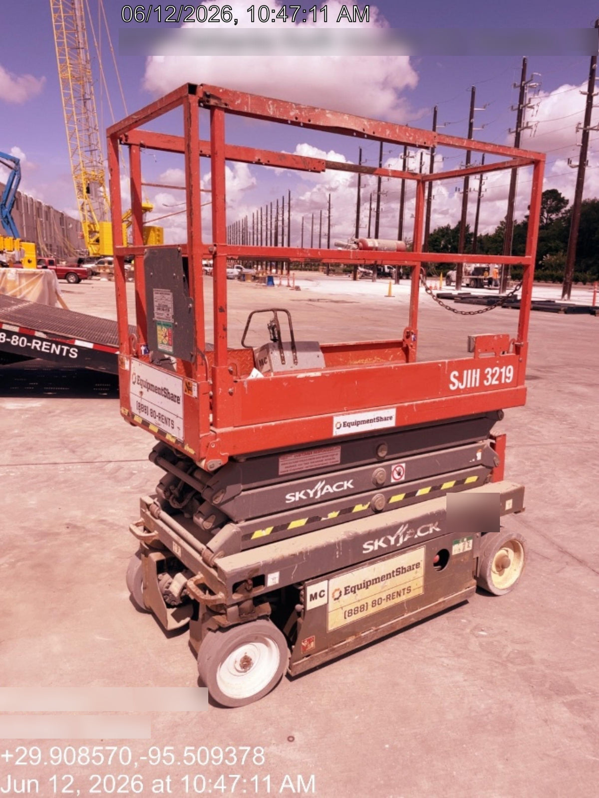 2019 Skyjack SJIII-3219 Standard Options, Trojan Batteries