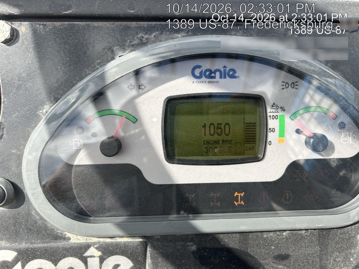 2018 Genie GTH-1056 Genie GTH-1056 w/ROPS, Work Lights, Solid Tires, RH Cab Mesh, Beacon, 60" Carriage and Forks