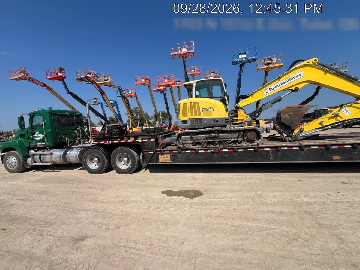 Wacker Neuson ET90 Enclosed Cab, Hybrid Tracks, Long Dipperstick, Bucket