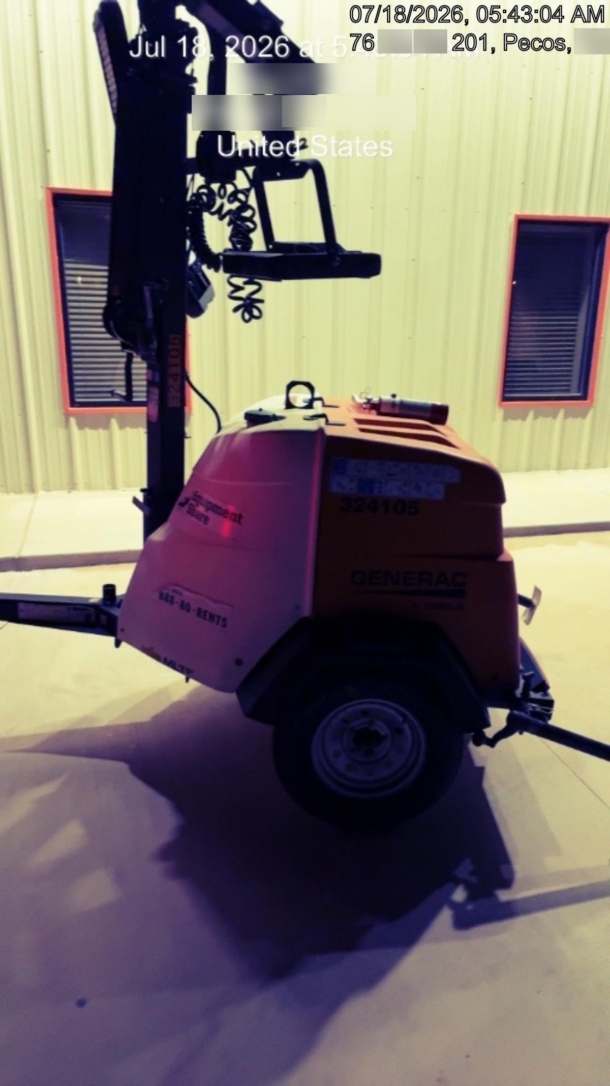 2023 Generac MLT2 Diesel, Flex Switch 120V Input, Powerzone Controller, (4) 320W LED Lights, 4kW Generator, 39.9 Gal Fuel Tank, 2" Ball, T3