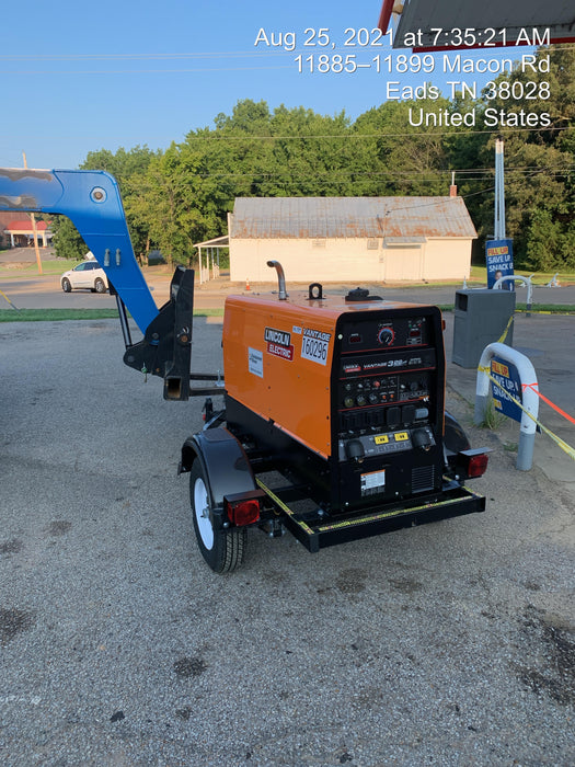 2021 Lincoln Electric Vantage 322 Vantage 322 Ready Pak 3 w/ Decals, ORANGE (includes trailer, cable rack, fender light kit) NO Telematics