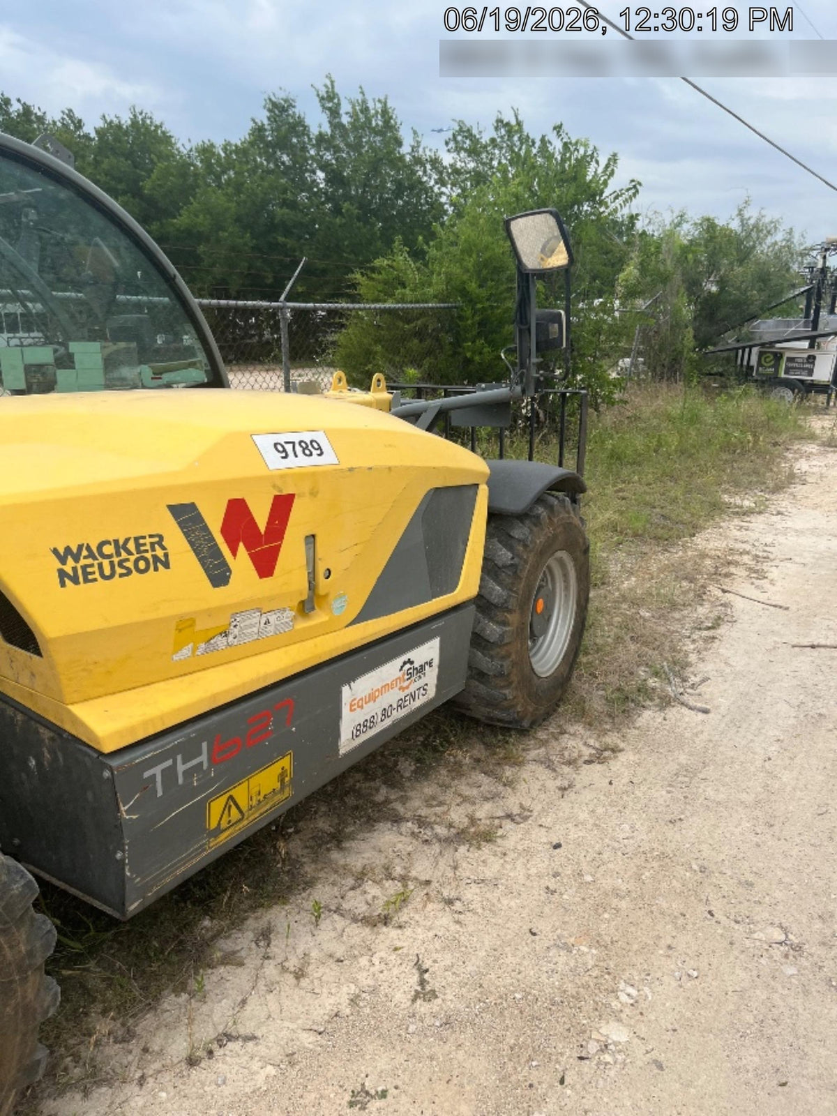 2018 Wacker Neuson TH627 Wacker Neuson TH627 Telehandler w/Canopy, Solid Tires, 48" Carriage and Forks
