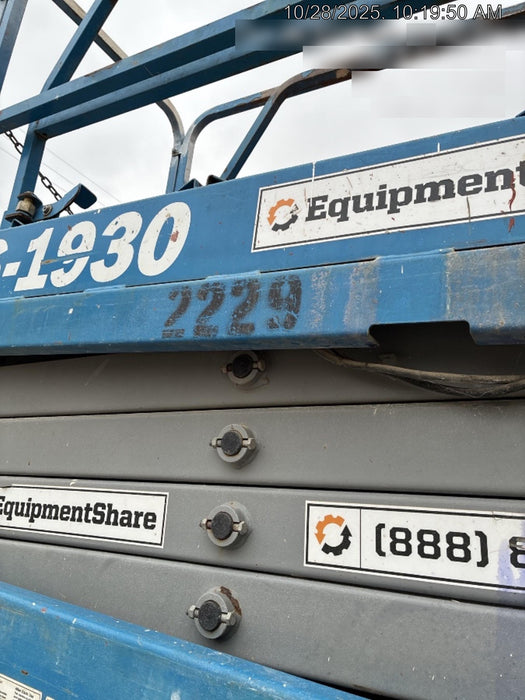 2016 Genie GS-1930 Genie GS1930 Scissor Lift