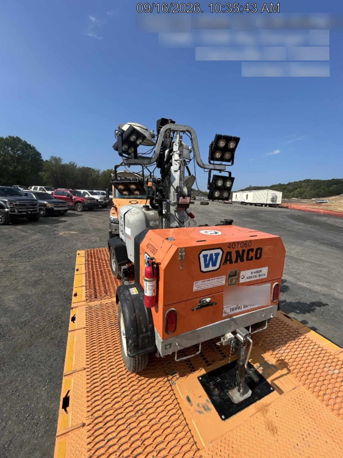 2024 Wanco WLTT-4MM4K Diesel, Deep Sea Controller, Shore Power Plug, Auto Start, (4) 350W LED Floodlights, 4kW Generator, 60 Gal Fuel Tank, 2" Ball, T3