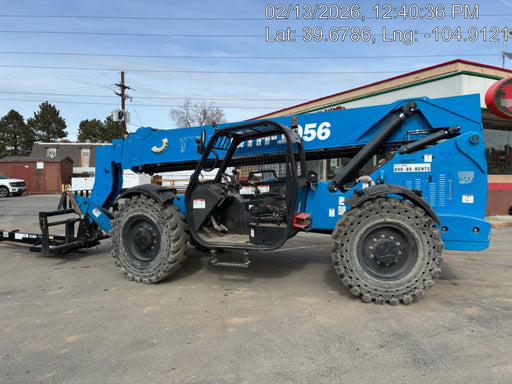 2018 Genie GTH-1056 GTH-1056 w/Open ROPS, Solid Tires, Work Lights, 60" carriage/forks, cab mesh, beacon