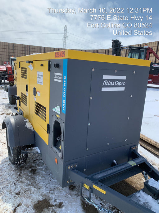 2020 ATLAS COPCO PAS 100 HF CS Enclosed
