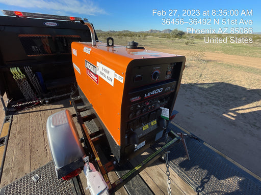 2023 Lincoln Electric LE400 Kubota V1505, Trlr, Cable Rack, Light Kit, ES Decals, T3