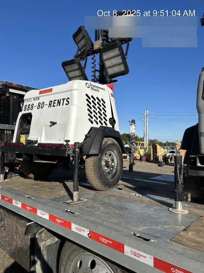 2023 Generac MLT2 Diesel, Flex Switch 120V Input, Powerzone Controller, 
(4) 320W LED Lights, 4kW Generator, 39.9 Gal Fuel Tank, 2" Ball, T3