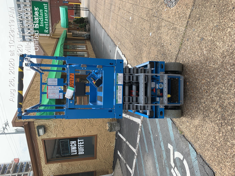 2020 Genie GS-1930 Solid Non Marking Tires, Beacon, Folding rails with half height swing gate