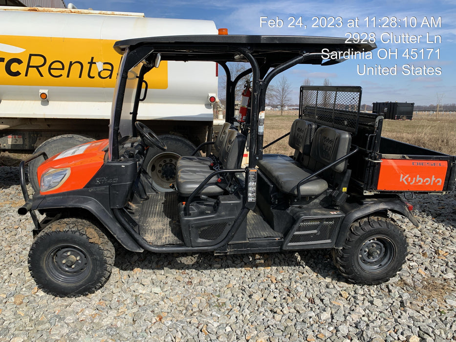 2022 Kubota RTV-X1140W-H Plastic Canopy, Windshield Acrylic Clear, LED Strobe Light, Wire Harness Kit, Back up Alarm