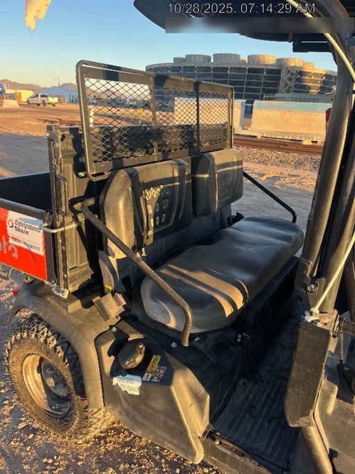 2021 Kubota RTV-X1140W-H Plastic Canopy, Windshield Acrylic Clear, LED Strobe Light, Wire Harness Kit, Back up Alarm