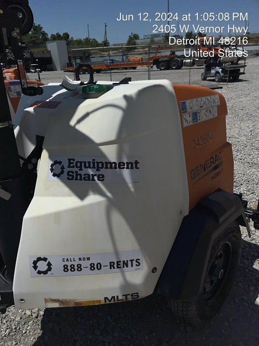 2023 Generac MLT2 Diesel, Flex Switch 120V Input, Powerzone Controller, (4) 320W LED Lights, 4kW Generator, 39.9 Gal Fuel Tank, 2" Ball, T3