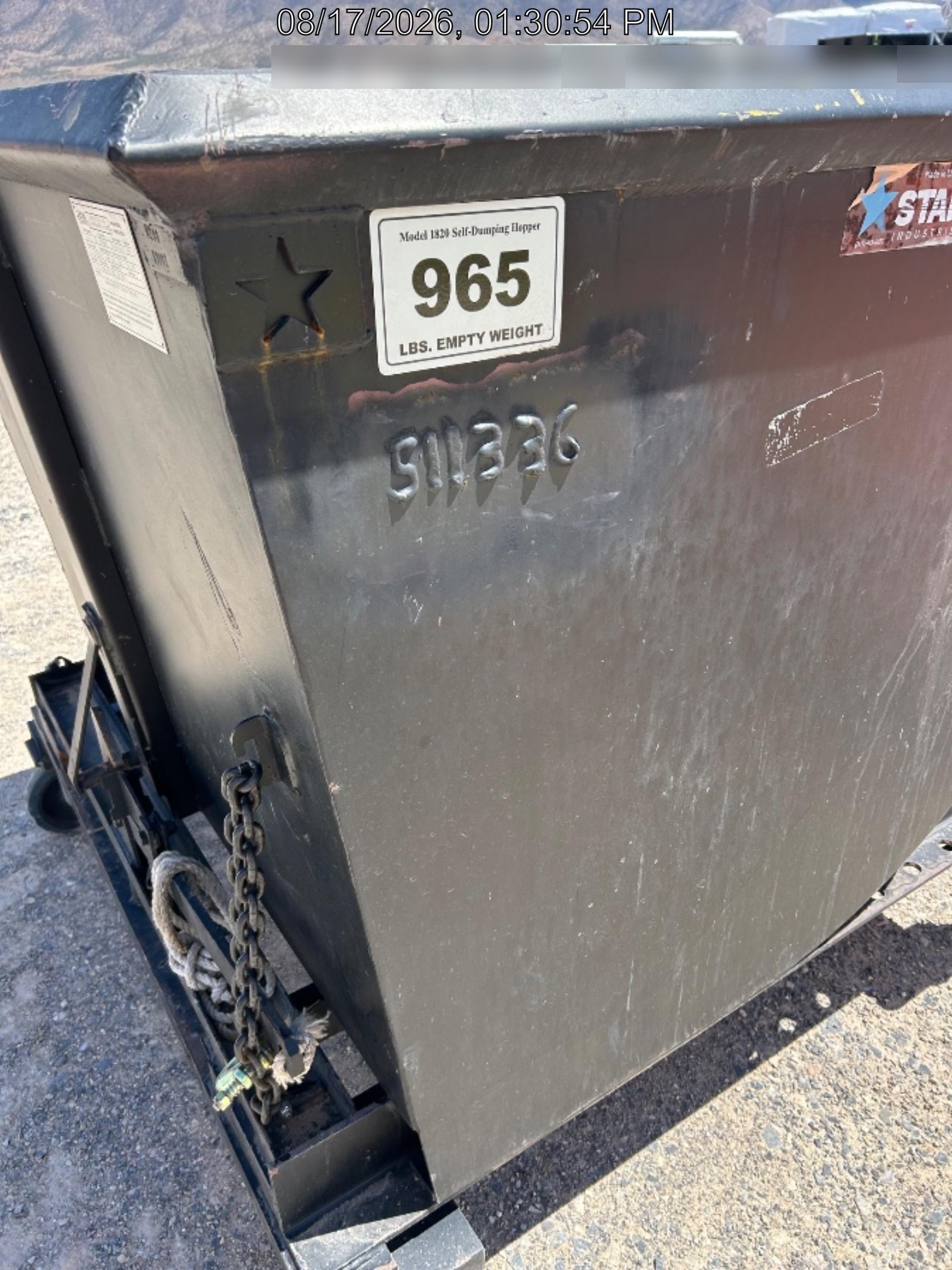 2025 STAR INDUSTRIES M-1820 - Self-Dump Hopper