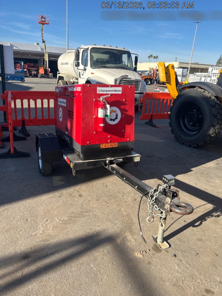 2022 Shindaiwa DGW400MDL Kubota D902 Engine, 23 HP, Dual Op Welder, Wire, Arc, Droop Stick, Tig, and CC Stick Functionality, Simulphase, 3 Phase and 1 Phase Gen Output, Single Axle NB Trlr, Slr Trckl Chrg 12V 12W, Fire Ext