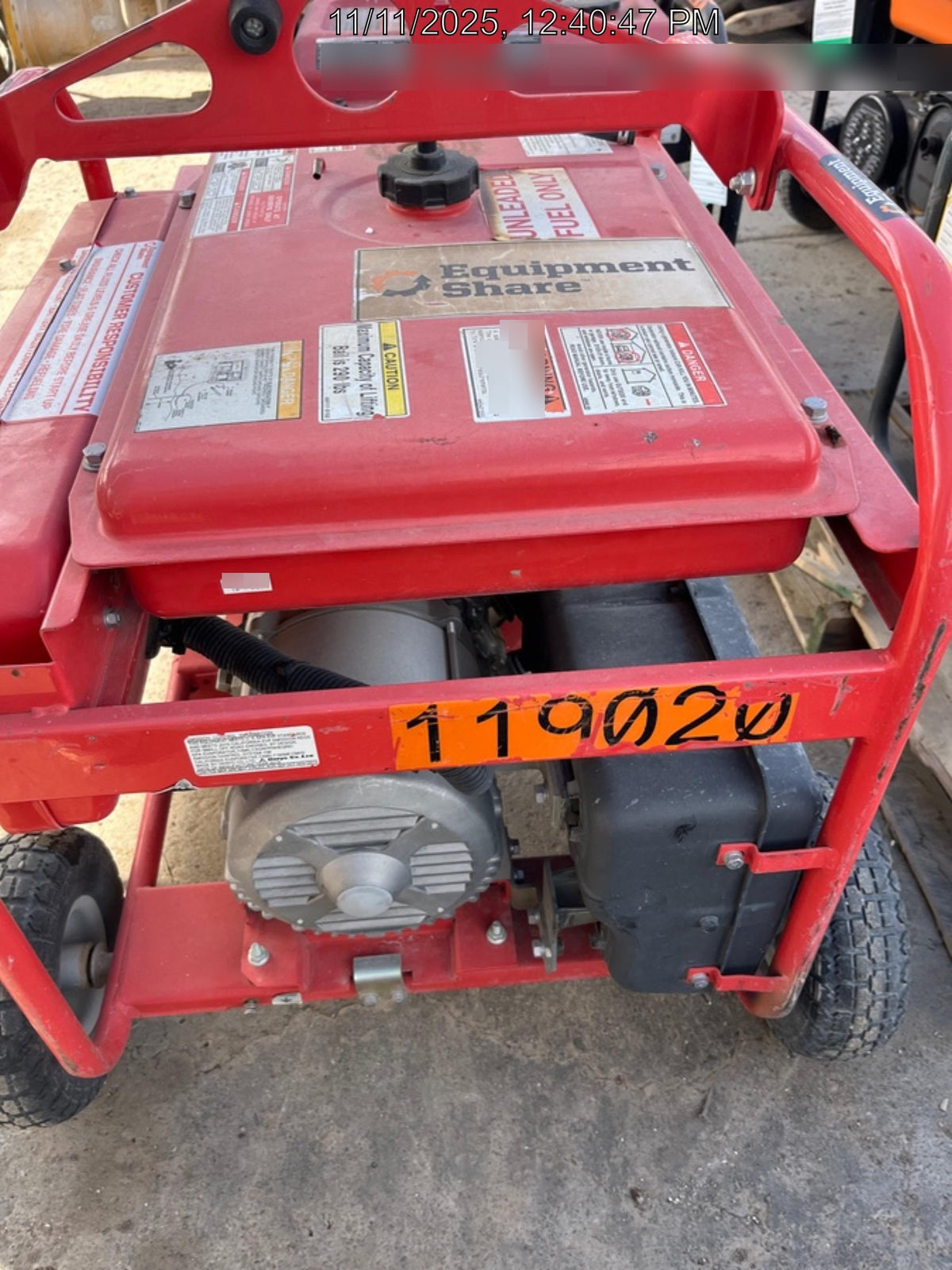 2020 Multiquip GA6HR Gen 6kW Honda GX340 GFCI Wheel Kit