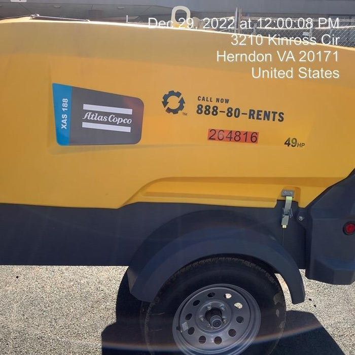 2022 ATLAS COPCO XAS188 CWK