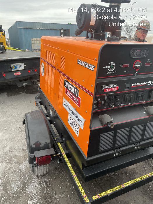 2021 Lincoln Electric Vantage 549X Ready Pak 3, ORANGE (includes trailer, cable rack, fender light kit)