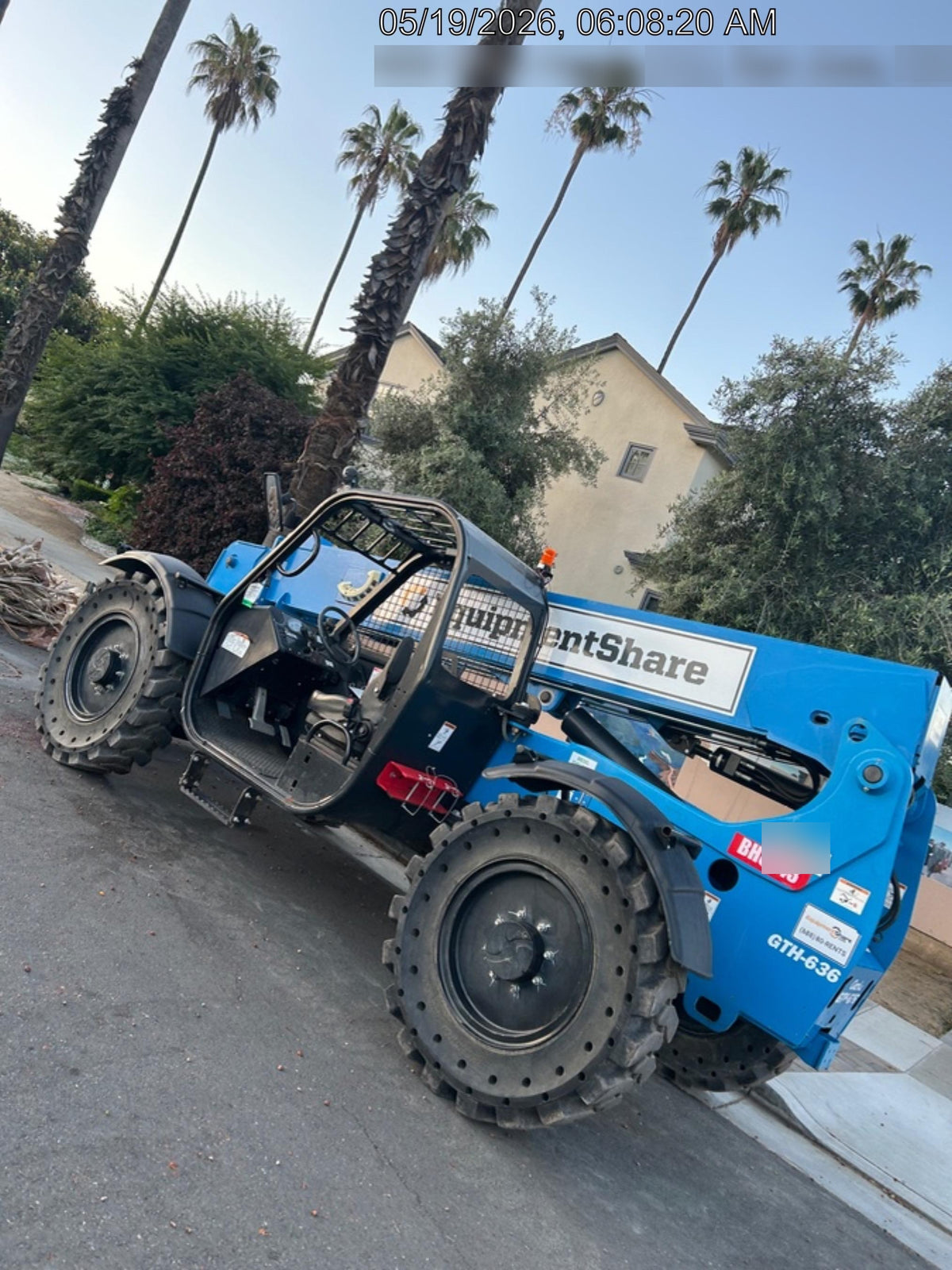 2019 Genie GTH-636 Canopy, Solid RT Tires, LED Work Lights, Beacon 60" QA Carriage, 48" Forks