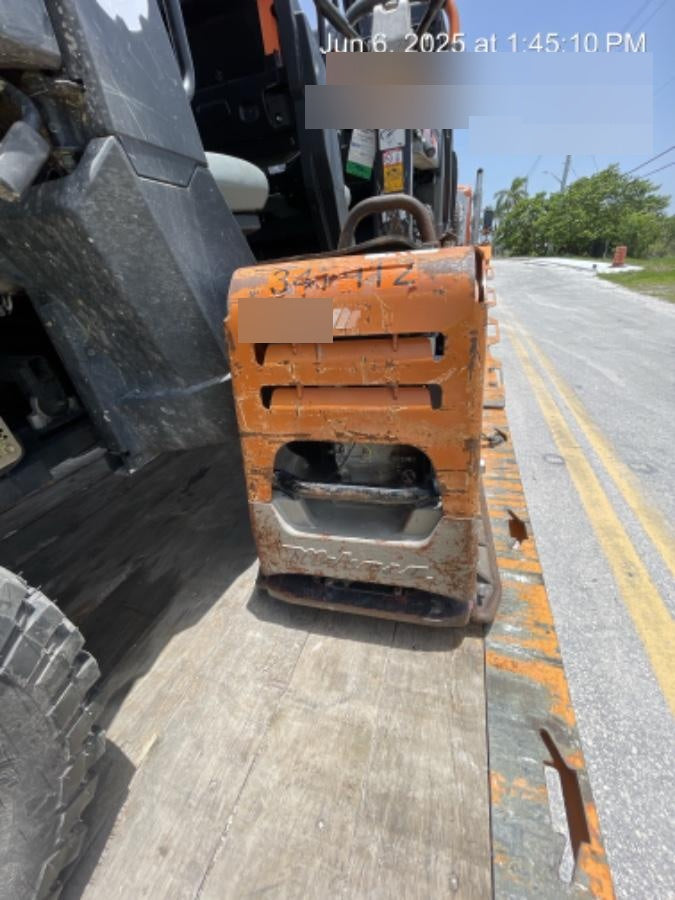 2023 Multiquip MV308GH Honda GX270, 18" Plate, Tachometer