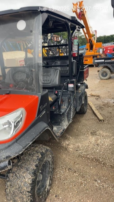2022 Kubota RTV-X1140W-H Plastic Canopy, Windshield Acrylic Clear, LED Strobe Light, Wire Harness Kit, Back up Alarm