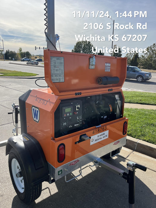 2024 Wanco WLTT-4MM4K Diesel, Deep Sea Controller, Shore Power Plug, Auto Start, (4) 350W LED Floodlights, 4kW Generator, 60 Gal Fuel Tank, 2" Ball, T3