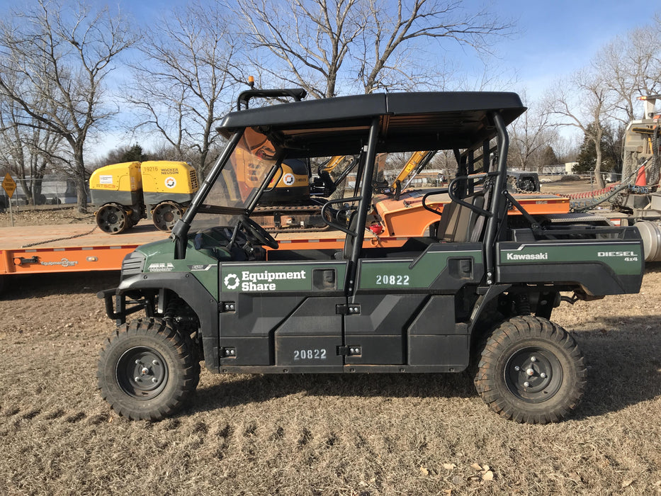 2018 Kawasaki MULE PRO-DX Kawasaki Mule 4x4 Diesel UTV w/Hard Top, Windshield, Beacon, Backup Alarm, ES Keypad/Hardware Installed