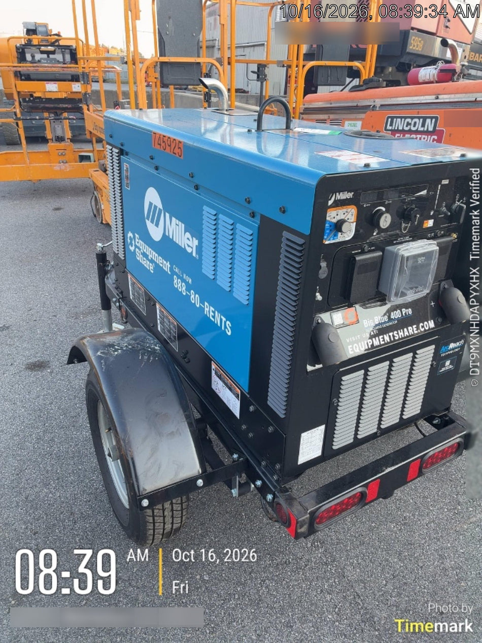 2026 MILLER ELECTRIC BIG BLUE 400