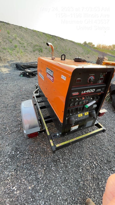 2022 Lincoln Electric LE400 Kubota V1505, Trlr, Cable Rack, Light Kit, ES Decals, T3