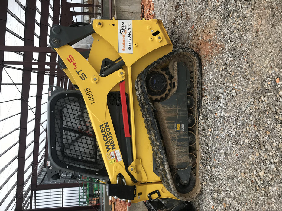 2018 Wacker Neuson ST45 ST45 10K Tracked Skid Loader, Cab / Heat / AC , ISO, Bucket Leveling, High Flow, 84" Bucket LP w/ Teeth