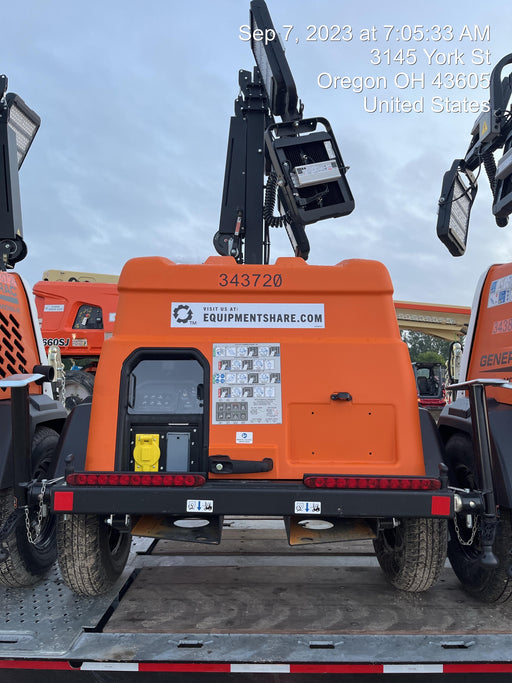 2023 Generac MLT2 Diesel, Flex Switch 120V Input, Powerzone Controller, (4) 320W LED Lights, 4kW Generator, 39.9 Gal Fuel Tank, 2" Ball, T3