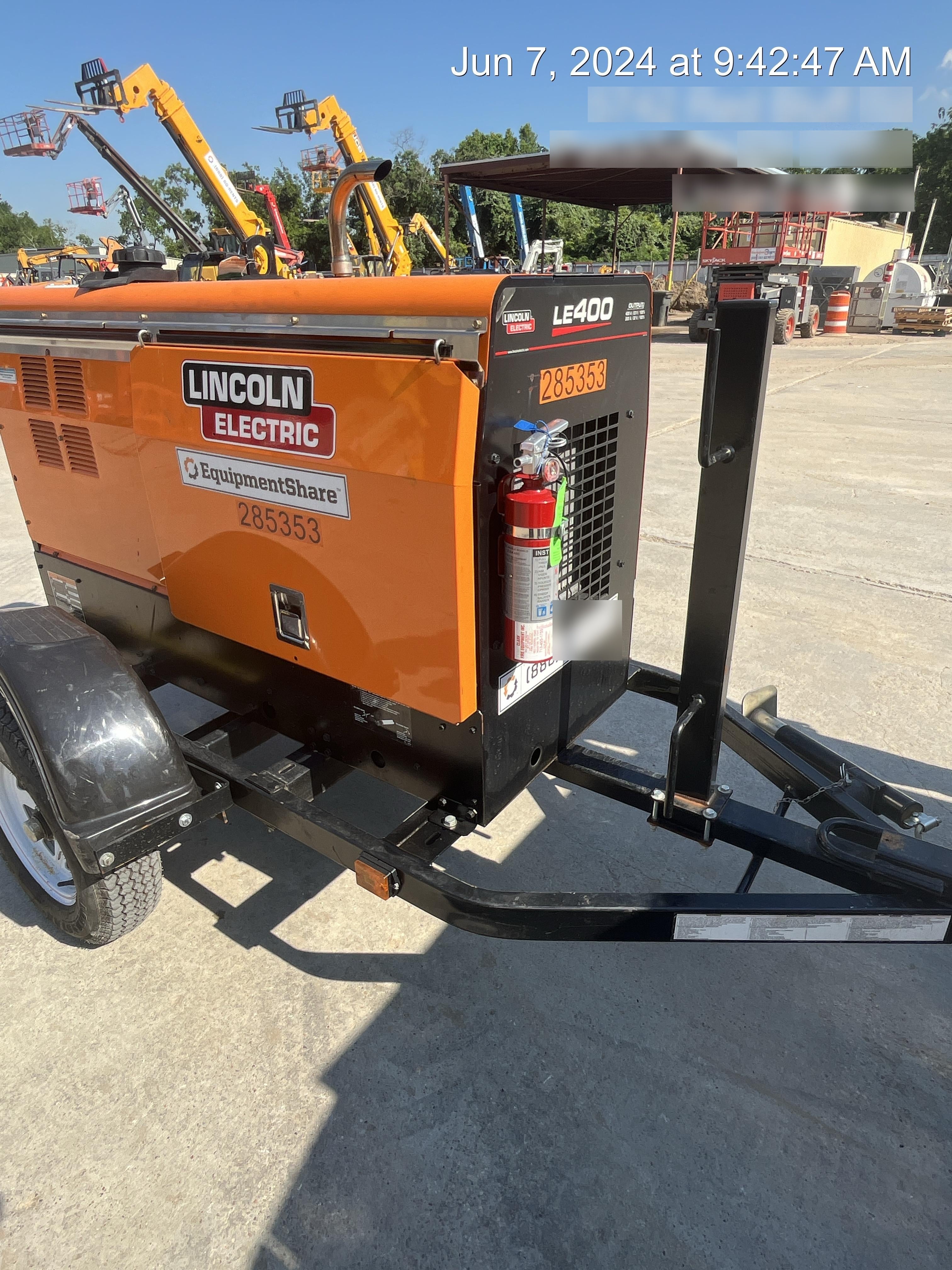 2022 Lincoln Electric LE400 Kubota V1505, Trlr, Cable Rack, Light Kit, ES Decals, T3