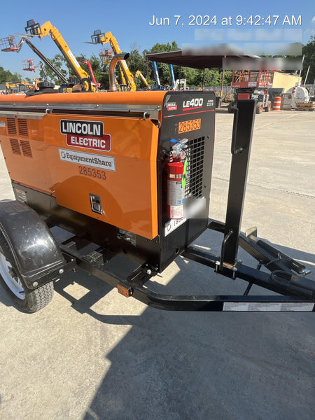 2022 Lincoln Electric LE400 Kubota V1505, Trlr, Cable Rack, Light Kit, ES Decals, T3