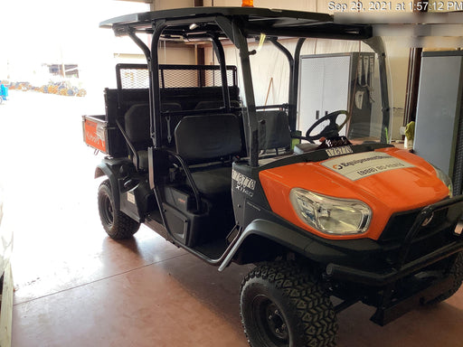 2021 Kubota RTV-X1140W-H Plastic Canopy, Windshield Acrylic Clear, LED Strobe Light, Wire Harness Kit, Back up Alarm
