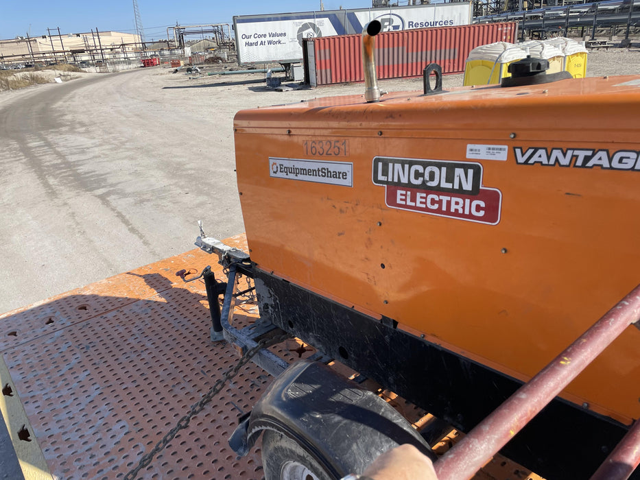 2021 Lincoln Electric Vantage 322 Vantage 322 Ready Pak 3 w/ Decals, ORANGE (includes trailer, cable rack, fender light kit) NO Telematics