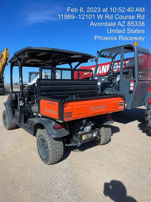2022 Kubota RTV-X1140W-H Plastic Canopy, Windshield Acrylic Clear, LED Strobe Light, Wire Harness Kit, Back up Alarm