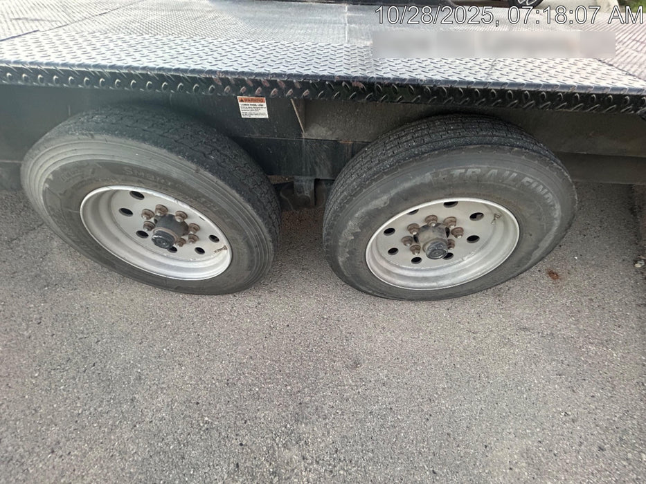 2025 TEXAS PRIDE TRAILERS 21' Lowboy Gravity Tilt Bed 14K Bumper Pull Trailer