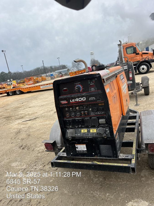 2022 Lincoln Electric LE400 Kubota V1505, Trlr, Cable Rack, Light Kit, ES Decals, T3