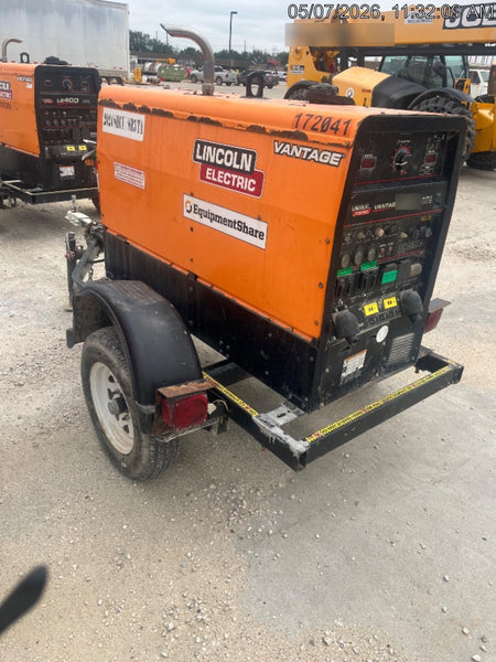 2021 Lincoln Electric Vantage 322 Vantage 322 Ready Pak 3 w/ Decals, ORANGE (includes trailer, cable rack, fender light kit) NO Telematics