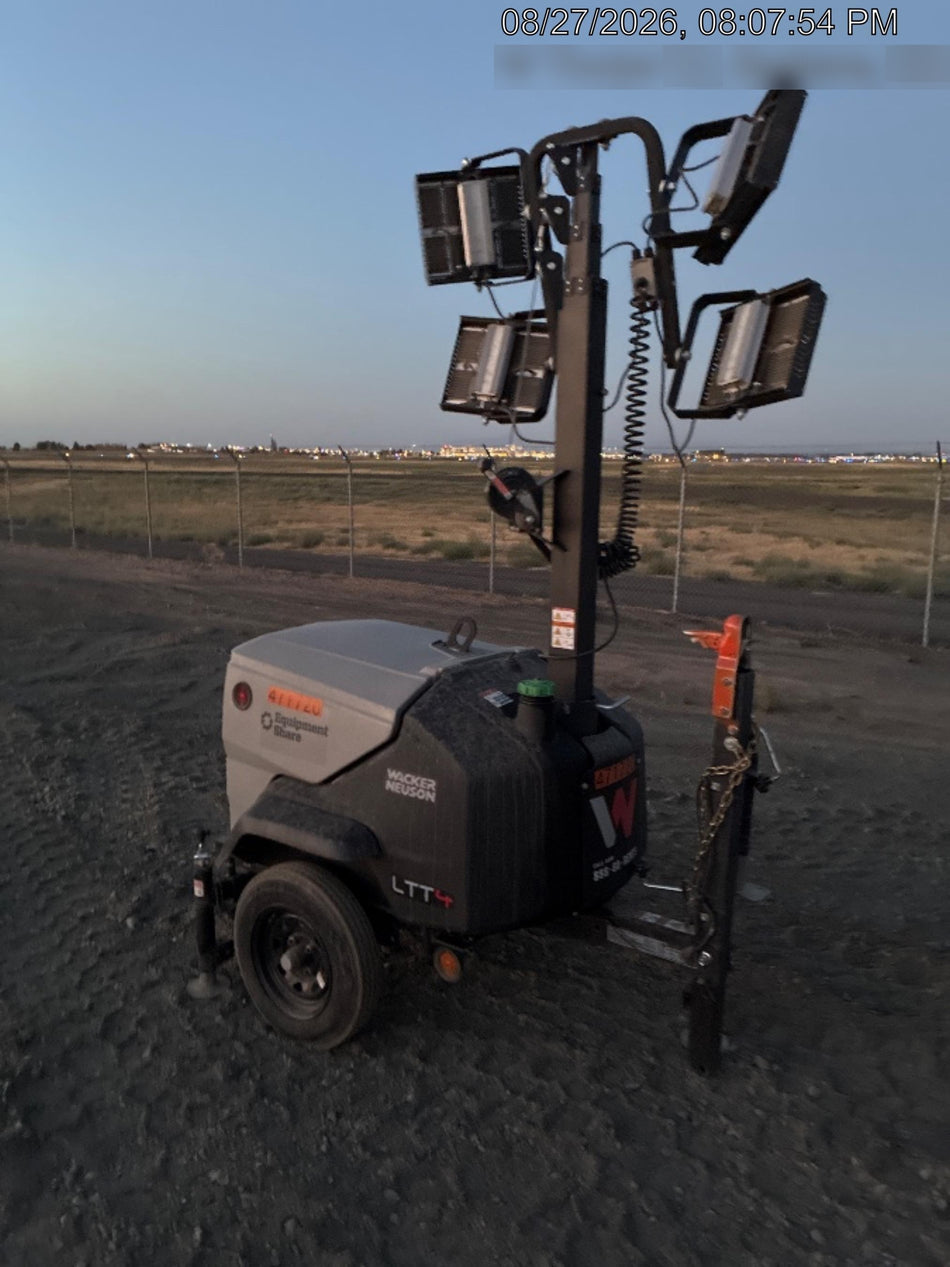 2024 Wacker Neuson LTT4 Diesel, Kohler KDW702, Deep Sea Controller, Auto Start, LED 320W, Bypass Outlet, T3