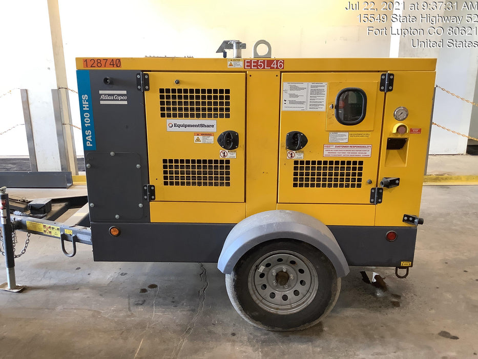 2020 ATLAS COPCO PAS 100 HF CS Enclosed