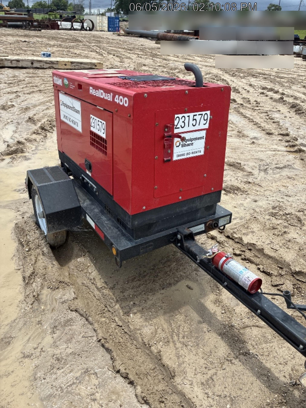 2022 Shindaiwa DGW400MDL Kubota D902 Engine, 23 HP, Dual Op Welder, Wire, Arc, Droop Stick, Tig, and CC Stick Functionality, Simulphase, 3 Phase and 1 Phase Gen Output, Single Axle NB Trlr, Slr Trckl Chrg 12V 12W, Fire Ext