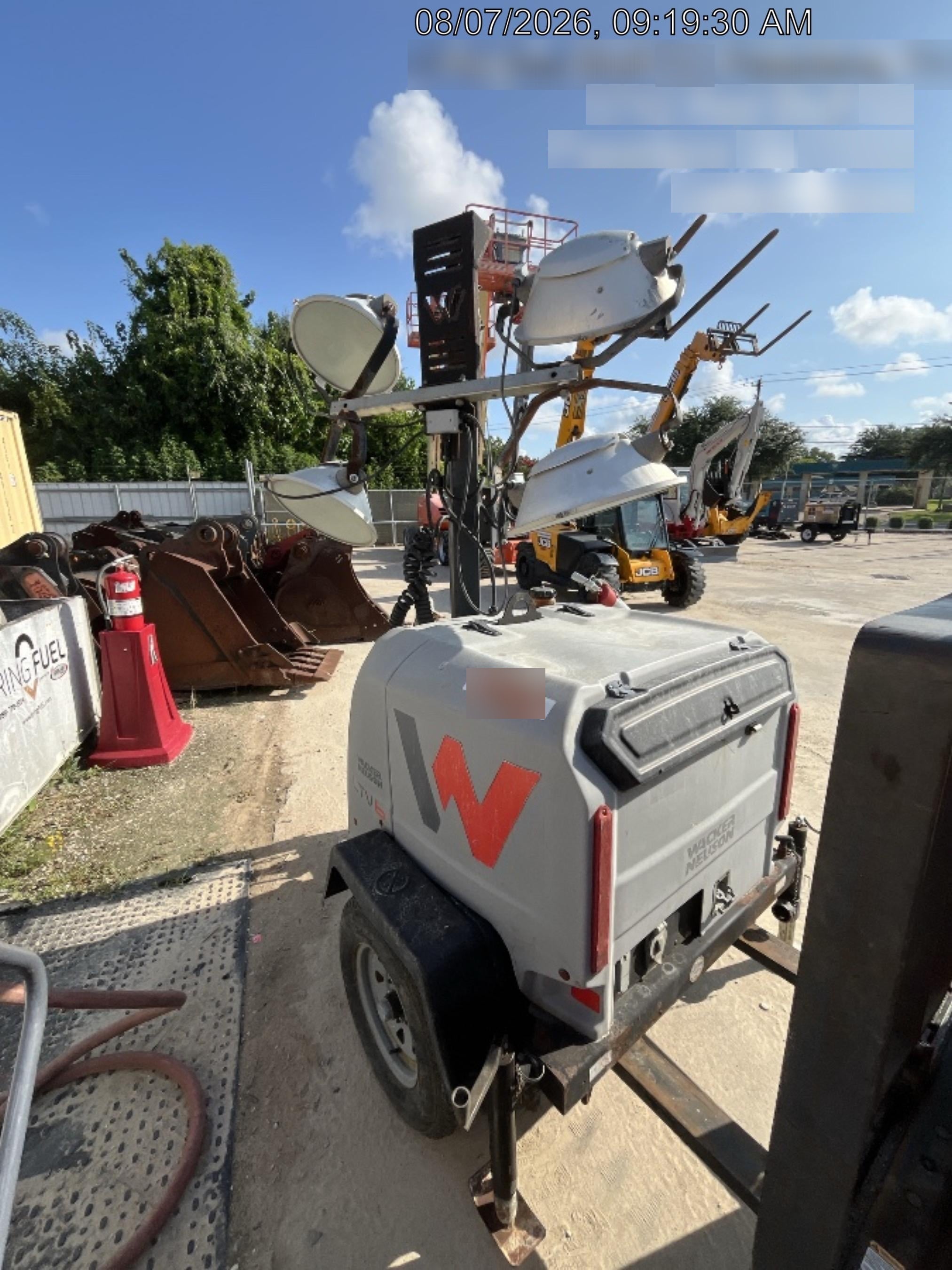 2019 Wacker Neuson LTV6L-MH Wacker Neuson LTV6L Mobile Light Tower w/Fuel Level Sensor Installed