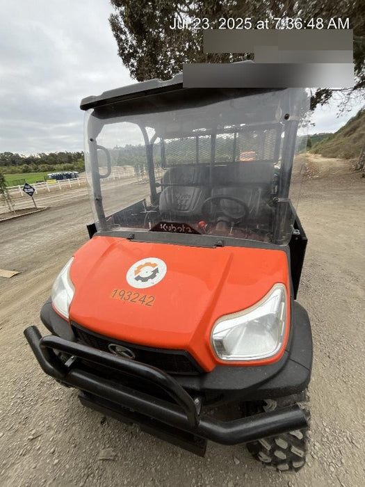 2021 Kubota RTV-X1140W-H Plastic Canopy, Windshield Acrylic Clear, LED Strobe Light, Wire Harness Kit, Back up Alarm