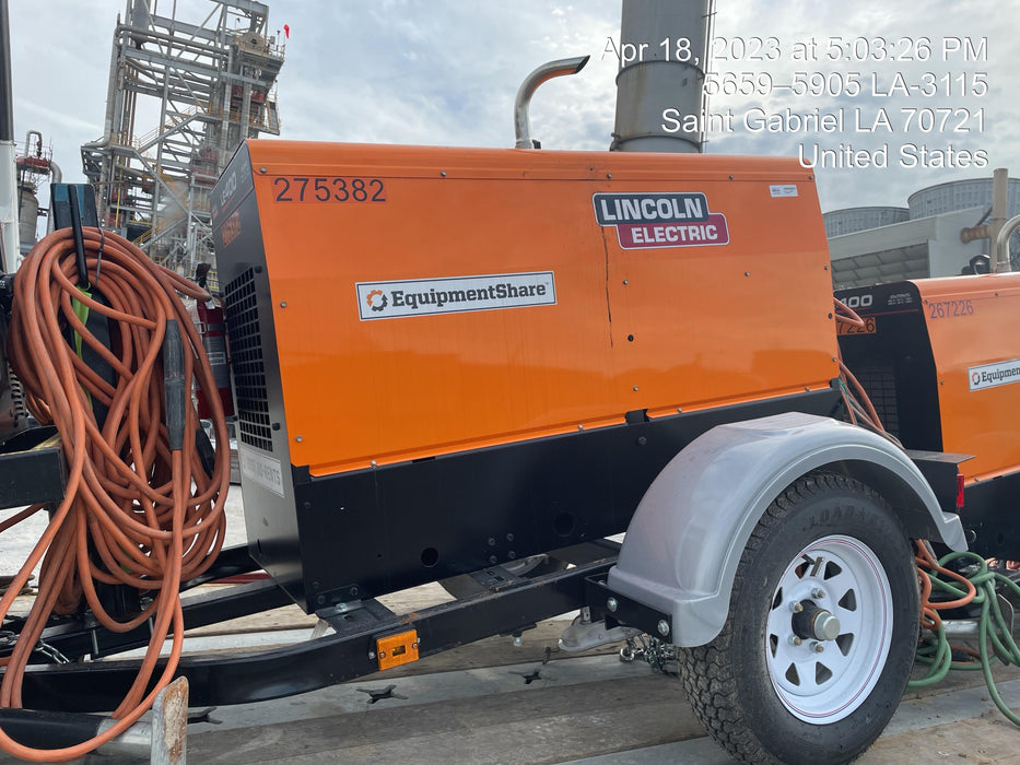 2022 Lincoln Electric LE400 Kubota V1505, Trlr, Cable Rack, Light Kit, ES Decals, T3