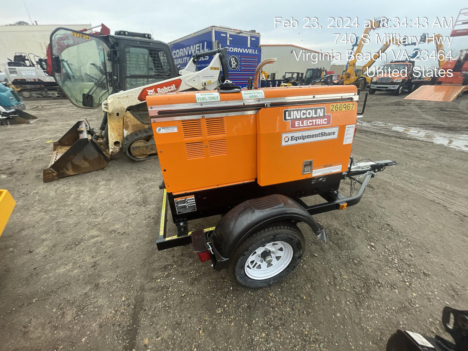 2022 Lincoln Electric LE400 Kubota V1505, Trlr, Cable Rack, Light Kit, ES Decals, T3