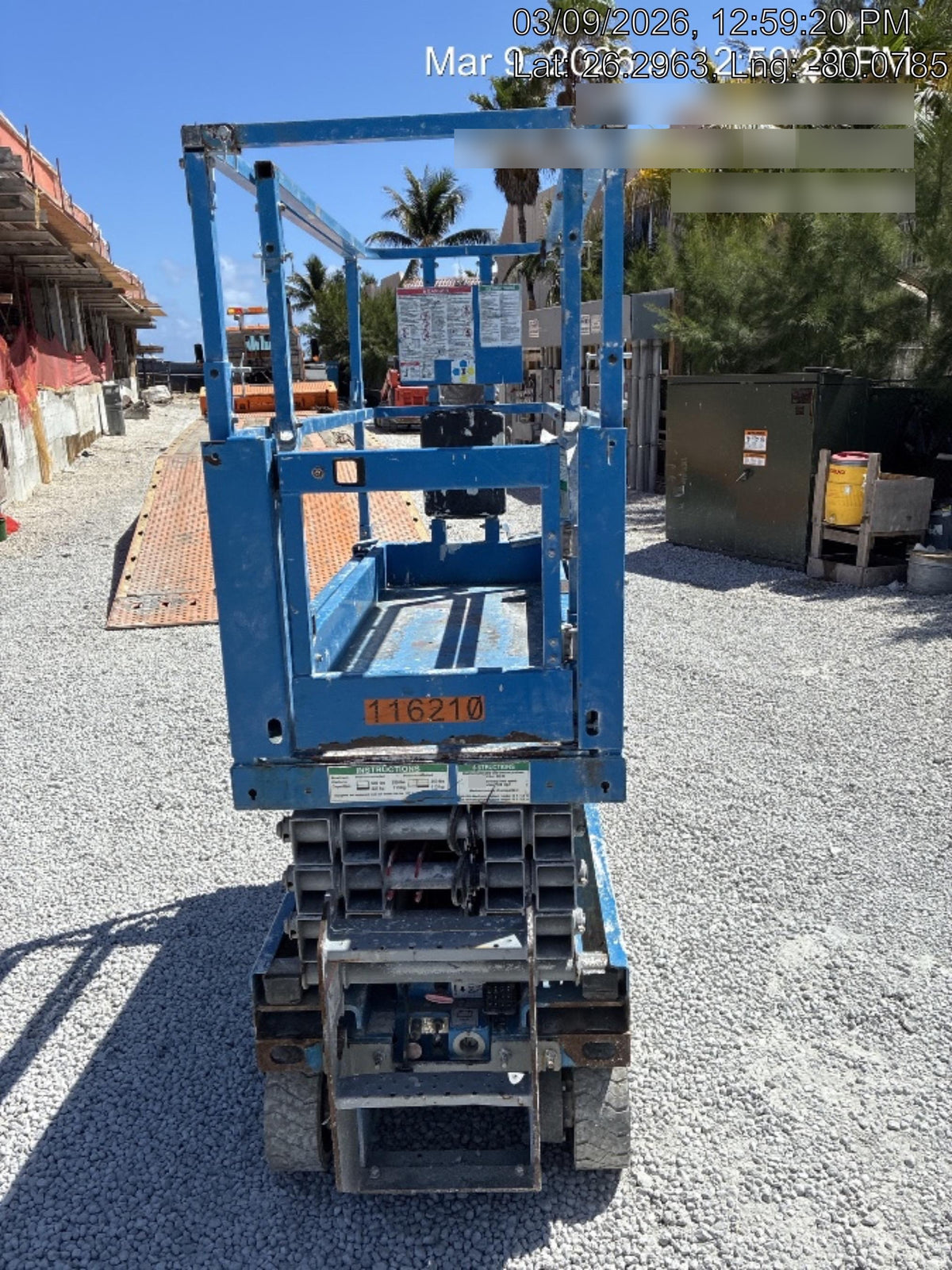 2020 Genie GS-1930 Solid Non Marking Tires, Beacon, Folding rails with half height swing gate