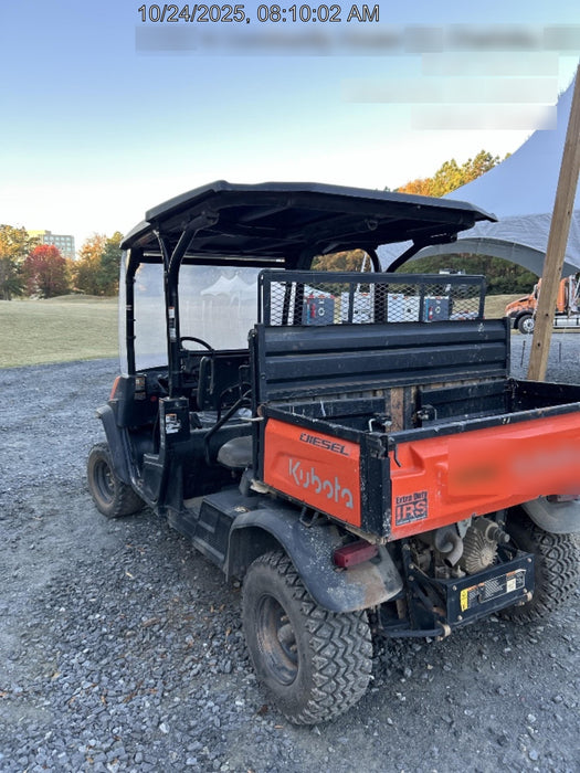 2021 Kubota RTV-X1140W-H Plastic Canopy, Windshield Acrylic Clear, LED Strobe Light, Wire Harness Kit, Back up Alarm